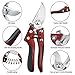 Pruning Shears Garden Shears Pruning Pruner Anvil Pruning Shears Garden Pruners Hand Clippers Bypass SK-5 High Carbon Steel Blade