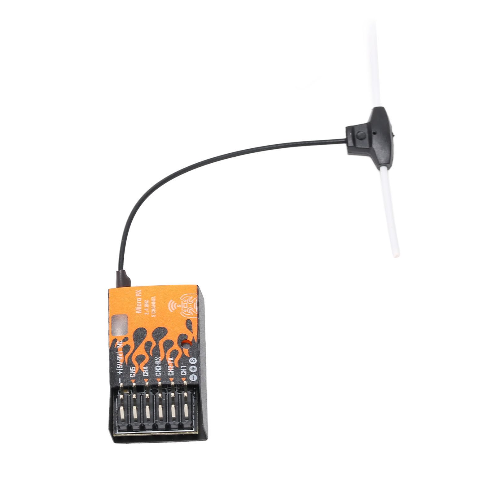 ELRS Micro Receiver with 5 CH PWM Outputs and Failsafe Function for RC Helicopters Cars Boats