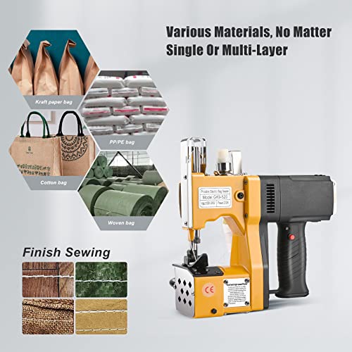 Kotsy 220 V Sewing Machine for Bags 2 Seconds/Bag, Sewing Machine for Bags/Fabric/Rice/Paper/Plastic Bags for Sewing Bags