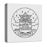 Canvas Wall Art Landscape Canvas Prints Home Artwork Decoration for Living Room, Bedroom - 12x12 inches