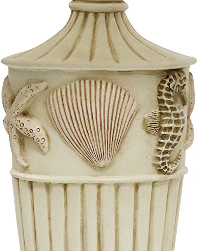 Collective-Design-720354120956-Nautical-Coastal-Starfish-Seahorse-and-Seashell-Table-Lamp-Cream Collective Design 720354120956 Nautical Coastal Starfish, Seahorse, and Seashell Table Lamp, Cream