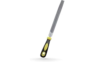 CMENINCY 8-Inch Half Round Bastard Double Cut With Handle File for Metal Files (1 Count - 21745N)