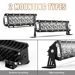 AutoFeel 10 Inch LED Light Bar Triple Rows Spot