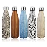 KING DO WAY 17oz Double Wall Vacuum Insulated Stainless Steel Water Bottle Perfect for Outdoor Sports Camping Hiking Cycling Picnic
