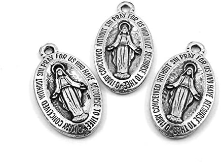 Set of Three (3) Pewter Miraculous Medals