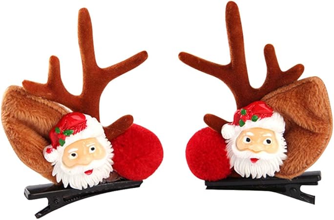 Amazon Co Jp Decdeal ヘアピン ヘアクリップ 鹿 クリスマス 2個セット 人気 髪留め 髪飾り ベビー用 ヘアクリップ 鹿の角 ヘアアクセサリー パーティー ギフト 女の子 レディース ビューティー