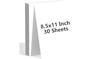 NICHELA 30 Sheets of Cardstock 8.5 x 11, Heavyweight Cover Cardstock Printer Paper 8.5 x 11, 190 gsm Bright White Card Stock Paper for DIY, Professional Printing, Wedding Invitations, Office Cards & Crafts
