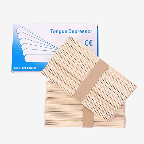 20 PCS Wood Tongue Depressor Waxing Stick Tattoo Tools Tongue Depressor Disposable Bamboo Removal Sticks Tattoo Supply
