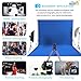 ISSUNTEX 10X20 ft Background Muslin Backdrop, Photo Studio, Collapsible High Density Screen for Video Photography and Television-Blue