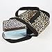 Fit & Fresh Portsmouth Insulated Quilted Lunch Bag with Lunch on the Go Reusable Container Set, Natural Cheetah