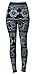 VIV Collection Plus Size Printed Brushed Leggings (Sunflower Symmetry)