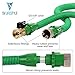 Expandable Garden Hose 50 ft by SV LifeStyle. The Best Expanding Heavy Duty Water Hose with Solid Brass Connector, 8-Pattern Spray Nozzle and Free Storage Bag