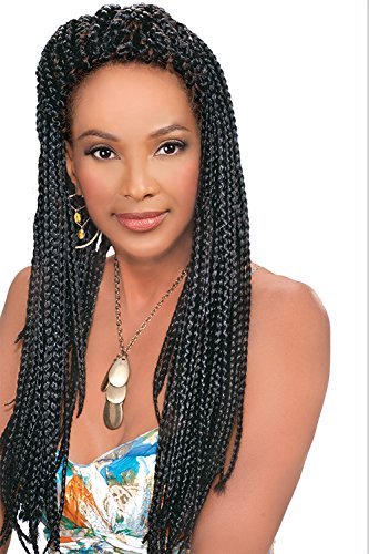 Vivica Fox 100 % Kanekalon Jumbo Braid #1 Jet Black 6 Packs