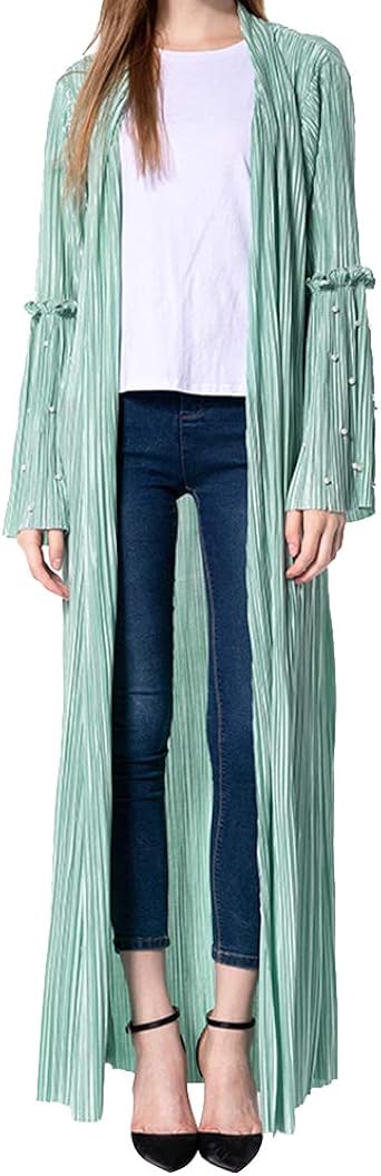 Amazon.com: Fashion Women's Beaded Dress Neck Multilayer Long Sleeve High-waisted Gown Maxi Long 