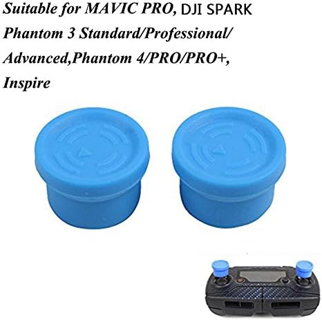 Joint Vcitory 1 Pair Universal Remote Controller Joysticks Silicone Rocker Thumb Stick Cover for DJI Spark/ MAVIC PRO/ Phantom 3/ 3 Advanced/ 3 Standard/ Phantom 4/ pro/ pro+/ Inspire (Blue)