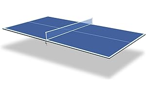 GENERIC Ping Pong Table Top for Billiard Table, 7FT/8FT/9FT Foldable Table Tennis Table Topper for Pool Table, Indoor Outdoor Table Tennis Conversion Top w/Net & Premium Foam Padding