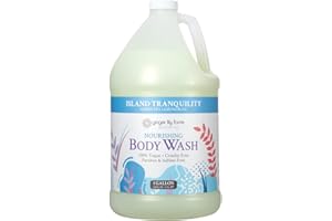 Ginger Lily Farms Botanicals Nourishing Body Wash, Island Tranquility, 100% Vegan & Cruelty-Free, Green Tea & Lemongrass Scent, 1 Gallon Refill (128 fl. oz.)