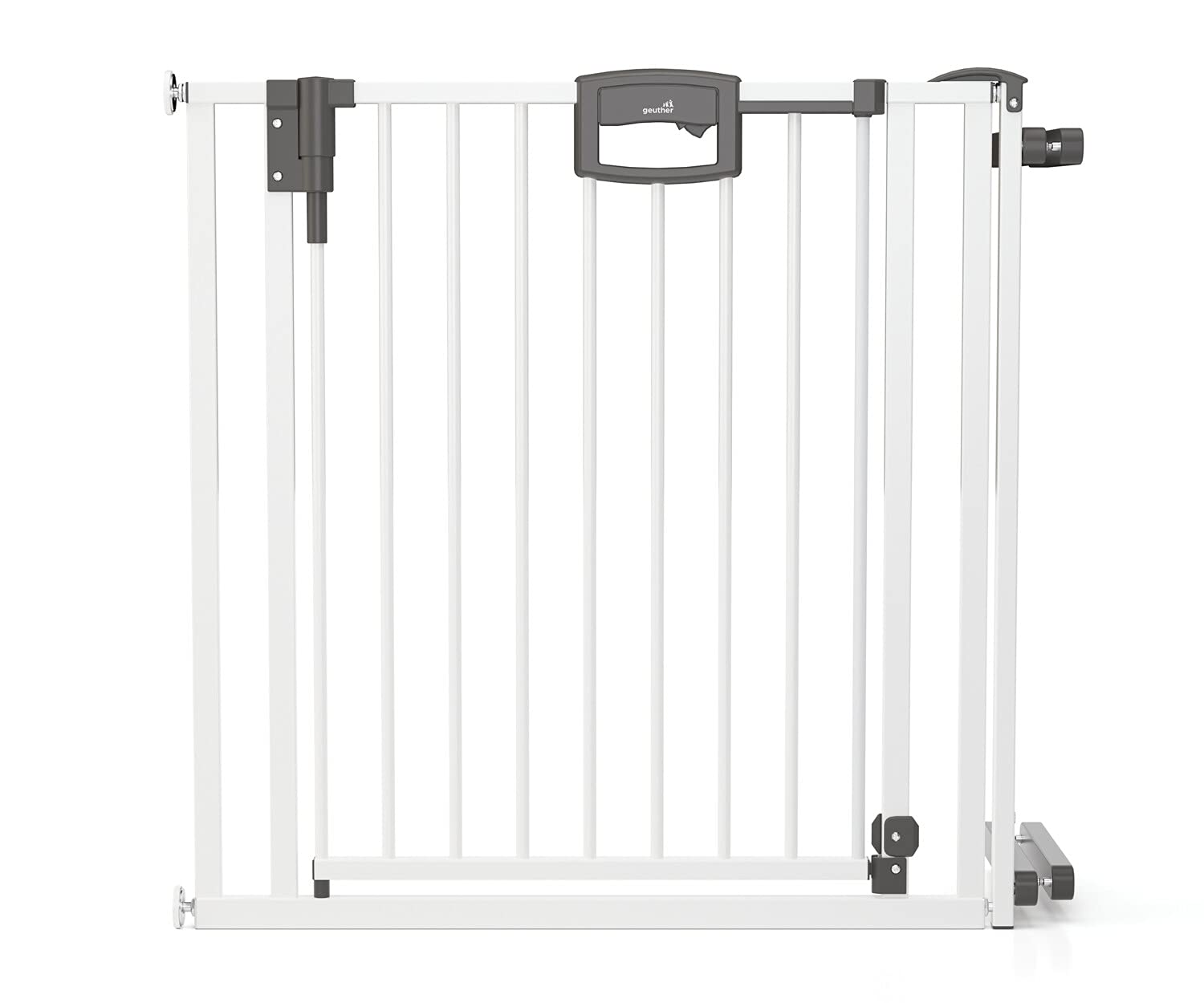 Geuther Easylock Mesh Barrier White and Silver Size: 84.5 – 92.5 cm