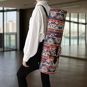 YGYQZ Yoga Mate Bag Large – Waterproof Yoga Mate Bag with Adjustable Strape for Women, Fit Most Sizes Mat, Yoga Bag with One Large Pocket and One Side Private Pocket, Yoga Accessories