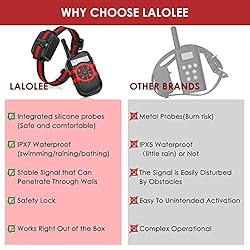 Lalolee Dog Training Collar, 2 Receiver IPX7