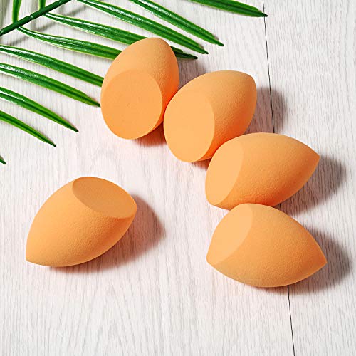 5 Pcs Makeup sponges Set Blender Beauty Cosmetics Tool Flawless Facial Powder Puff Foundation Sponge Professional Applicator Egg Shaped Latex-Free Suit for All Skin Type (002) - Thumbnail 2