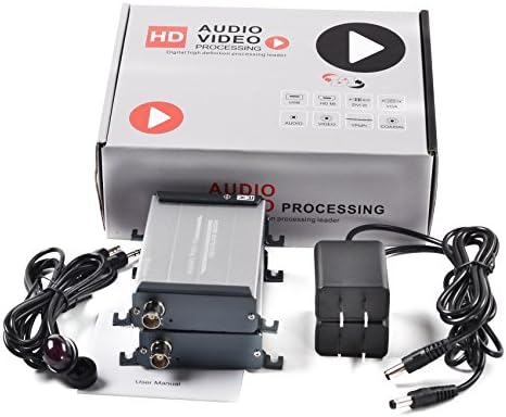 HDMI Over Coax Extender with IR Remote Control Support 1080p Full HD 200M-300M 400ft Over Coaxial Cable/Coax BNC Port IR HDMI Over Coax/Coaxial Transmitter Receiver