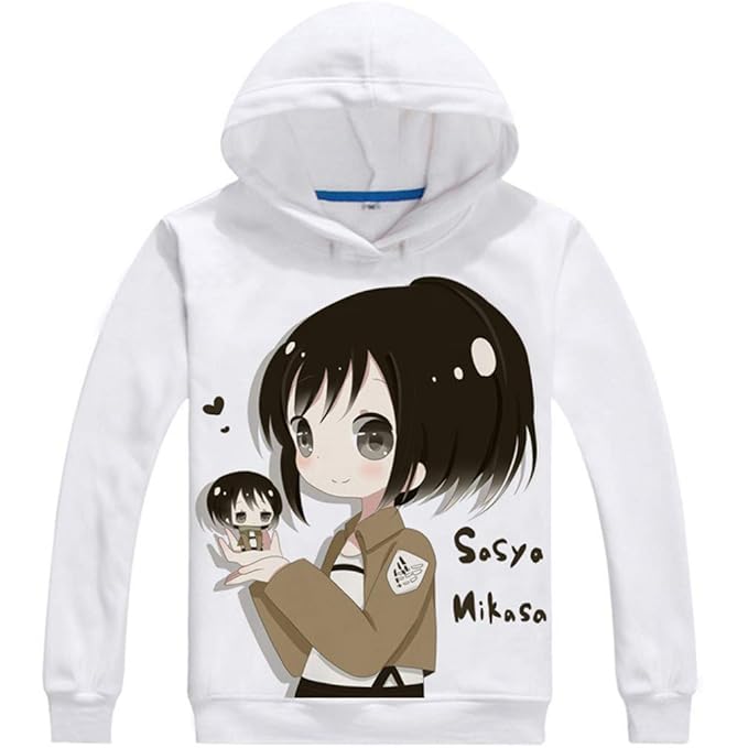 Cosstars Attack on Titan AOT Anime Pullover Hoodie Cosplay Kleidung Kapuzenpulli Sweatshirt Top Mäntel