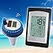 Aklamater Wireless Solar Power Floating Pool Thermometer Digital Swimming Pool SPA Floating Thermometer Remote Temperature