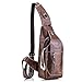 QUORA Men Genuine Leather Business Casual Brown Black Shoulder Crossbody Bag as