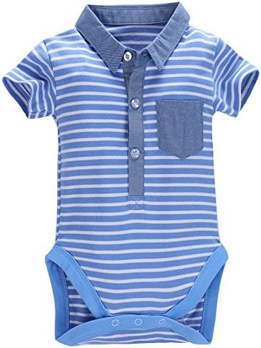 Mobycare Baby Boys Polo Shirt Short Sleeve Bodysuit Formal Onesie