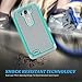 ULAK Case, Dual Layer Rugged Hard Hybrid Protective Case for G3 (D850,T-moble D851)- Mint/Grey