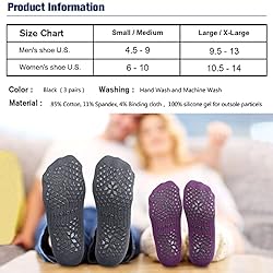 Hylaea Womens & Mens Non Slip Grip Socks with