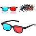 Adult Red Blue/ Cyan 3D Vision Glasses,Anaglyph 3D Glasses Black for 3D Movies&Games – 4 Pairs Family Packthumb 1