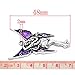 Housweety 10 Silver Tone Enamel Fairy Charm Pendants 48x27mm