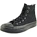 Converse Chuck Taylor All Star Canvas High Top Sneaker, Black Monochrome, 5.5 M US
