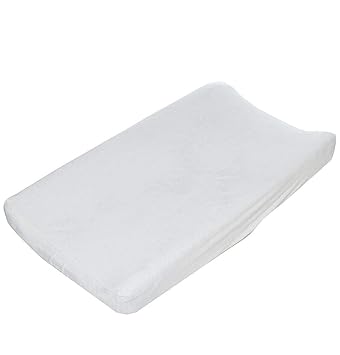 white changing pad cover