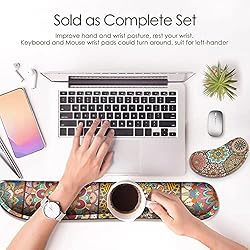 Gimars Upgrade Enlarge Gel Memory Foam Set Keyboard