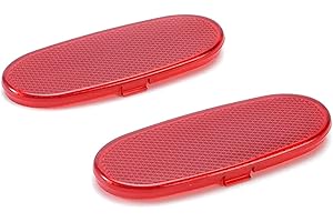 LDETXY Car Front Interior Door Panels Reflector Red Inner Door Panel Reflector Plate for 2002-2008 Dodge Ram 1500/2003-2009 Dodge Ram 2500 3500/2004-2009 Dodge Durango (for front doors only)-2PCS
