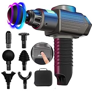 Massage Gun Deep Tissue,Percussion Electric Massage Gun Portable Handheld Massager with Quiet Motor for athlets,Relieves…