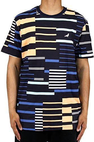 Staple Sport Strip T-Shirt Large Navy