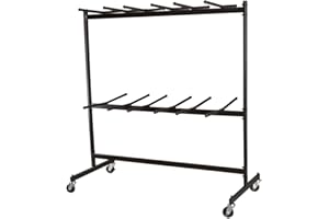 Norwood Commercial Furniture Two-Tier Folding Chair Dolly, Black, NOR-FEI1018-SO