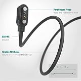 Giaogor Magnetic USB Charger for Donerton P22/Popglory Smartwatch Cable 2 Pack view 3