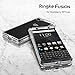 Ringke Fusion Compatible with BlackBerry KEYone Case Crystal Clear PC Back TPU Bumper Drop Protection, Shock Absorption Technology Raised Bezels Protective Cover - Smoke Black