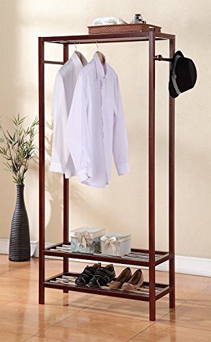 Generic hoe Shel Black or White Color Colors:random ves Garmen Hanger Walnut, Hanger Wa Wooden 2 Tier Rack Coa Shoe Shelves en 2 Tier Sho Garment Rack Coat n 2 Tier