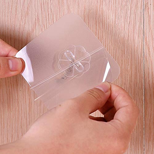 Ankola Vacuum Adhesive Hooks 2-32 pcs Strong Self Adhesive Stainless Steel Hooks Hanger for Shower Keys Bags Bathroom Kitchen (32 pc Plastic Hook) - Thumbnail 4