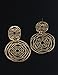 XZP Hollow Out Flower Pendant Women Large Drop Earring 14k Gold Plated Fashion Filigree Jewelry Metal Dangle Earring(Gold)