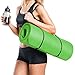 REEHUT 1/2-Inch Extra Thick High Density NBR Exercise Yoga Mat for Pilates, Fitness & Workout w/Carrying Strap (Green)