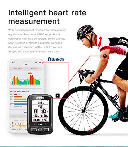 iGPSPORT Heart Rate Monitor Armband Optical HR60 Sensor with ANT+ and Bluetooth - Red