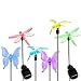 Solar Garden Lights Outdoor, 6-pack OxyLED Figurine Stake Light, Color Changing Decorative Landscape Light LED Solar Powered Hummingbird Butterfly Dragonfly for Patio Yard Pathway Halloween Christmas
