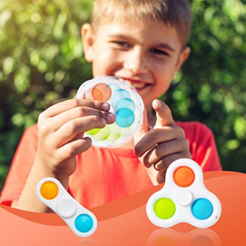 Flower Simple Dimple Sensory Fidget Blocks，A Simple Dimple Fidget Toy